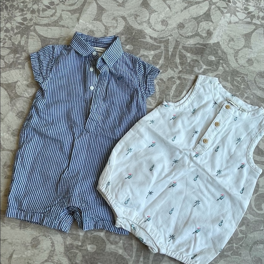Janie and jack romper bundle